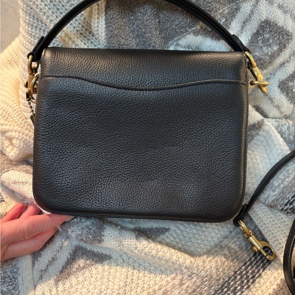 Coach Cassie 19 Black Leather Crossbody Bag - Picture 4 of 9